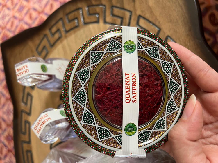 زعفران سوپر نگین رویال صادراتی یکمثقالی خاتم یا کریستال